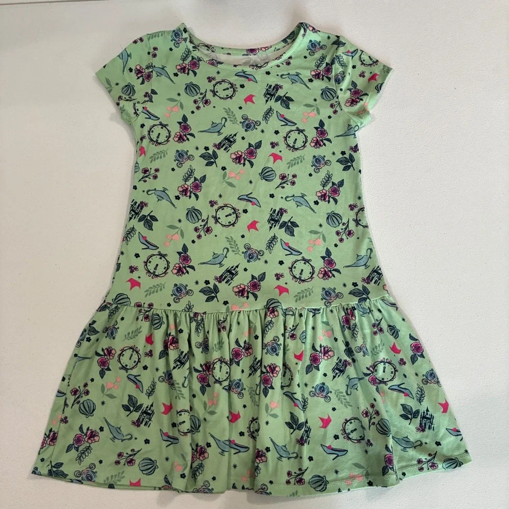 Girls Size 6 Dress Lot Disney Princess Castle Green Cynthia Rowley Butterfly‎